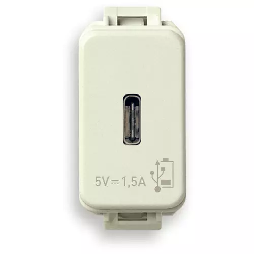 Vimar - 10292.C - Μονάδα τροφοδοσίας USB ‫C 5V 1,5A1M