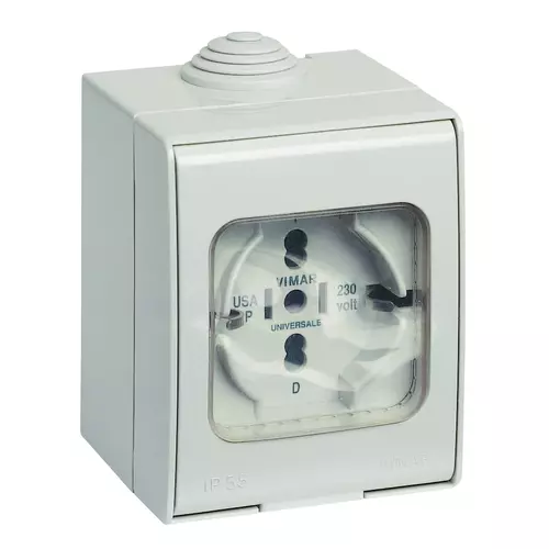 Vimar - 12335 - Πρίζα universal IP55 2P+E 16A εξωτερική