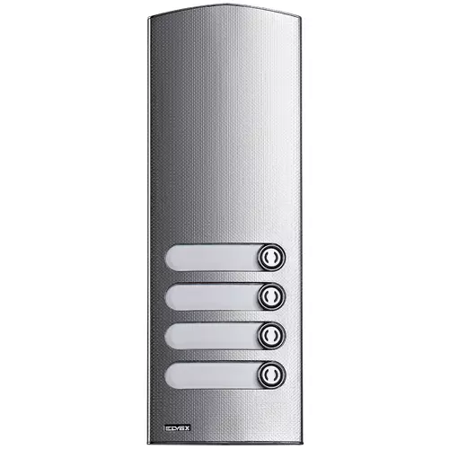 Vimar - 1254 - Plaque suppl. 2M IK10 4 touches acier