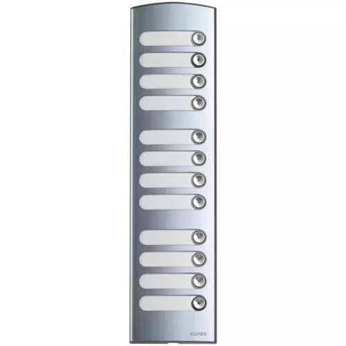 Vimar - 1372 - 3M add. alum. cover plate w/12 buttons