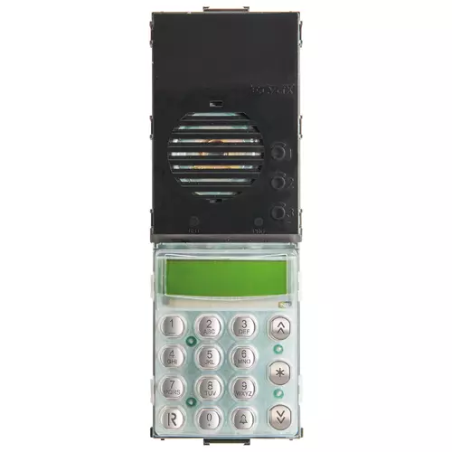 Vimar - 13F4.B - Audio unit 2F+ keypad white LED steel
