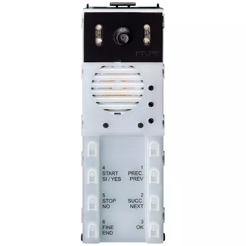 Vimar - 13F5.B - A/V unit 2F+ 8-button white LED