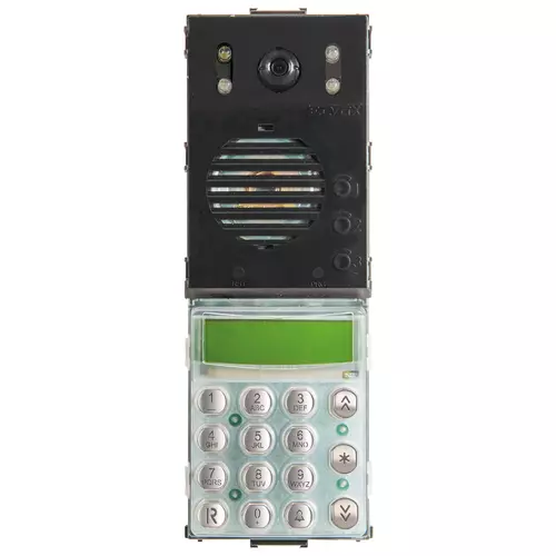 Vimar - 13F7.B - A/V unit 2F+ keypad white LED steel