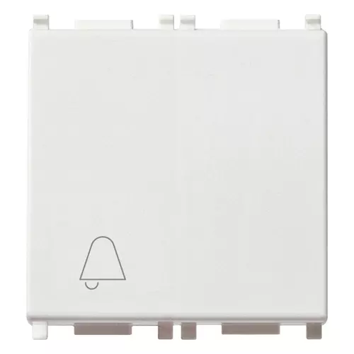 Vimar - 14008.2.C - Poussoir 1P NO10A symb.sonnerie 2M blanc