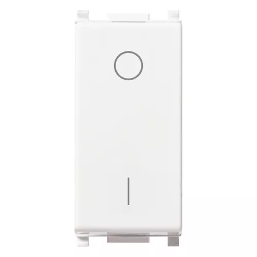 VIMAR Schalter 1P 16 AX – 5 Stück, Weiß, Beleuchtbar, Für Unterputzinstallation
