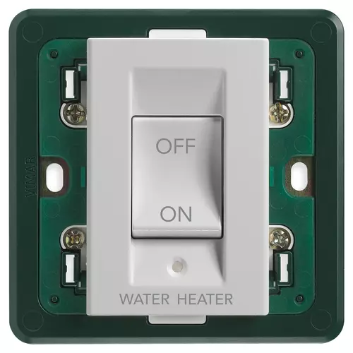 Vimar - 14017.WH.SL - 2P 32A 1-way switch WATER/HEATER Silver