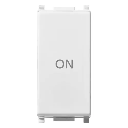 Vimar - 14056.34 - Poussoir 1P NO+NC 10A symbole ON blanc