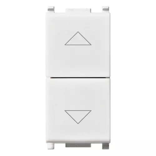 Vimar - 14062 - Deux poussoirs interbl.1P NO+NO10A blanc
