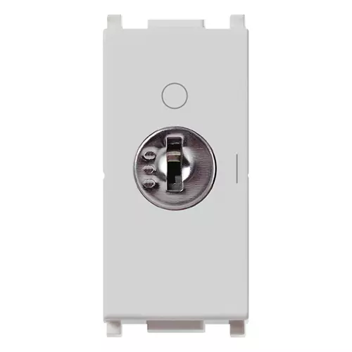 Vimar - 14083.CU.SL - Interrupteur 2P 16(3)A +clé 000 Silver