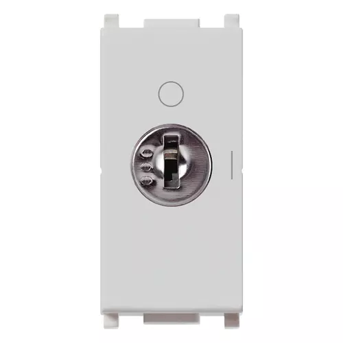 Vimar - 14083.SL - 2P 16(3)A 1-way switch +key Silver