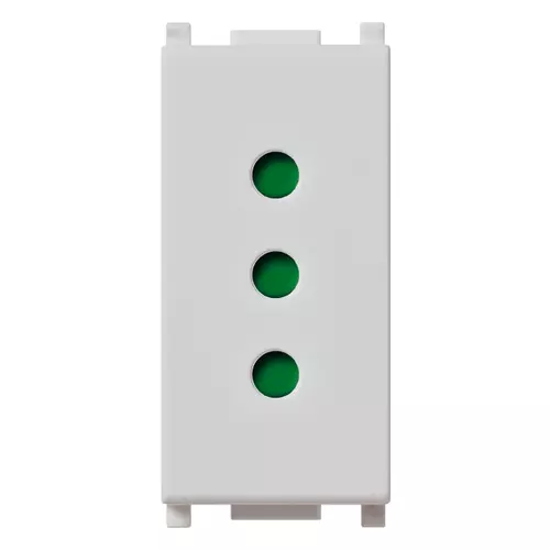 Vimar - 14201.SL - 2P+E 10A P11 outlet Silver