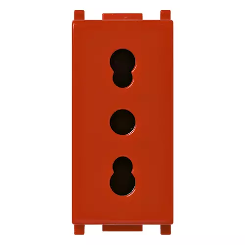 Vimar - 14203.R - 2P+E 16A P17/11 outlet red