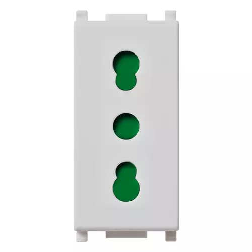 Vimar - 14203.SL - 2P+E 16A P17/11 outlet Silver