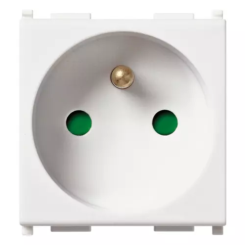 Vimar - 14212.FX - Prise SICURY2P+T 16A FR bornes aut.blanc