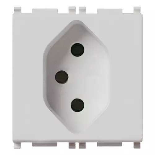 Vimar - 14226.SL - 2P+E 10A Swiss 13 type outlet Silver
