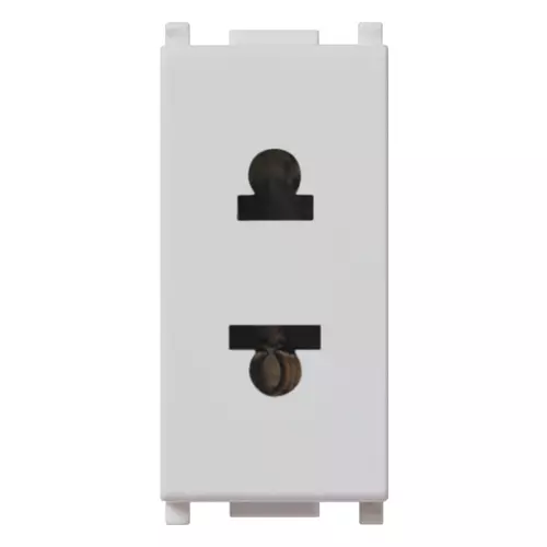 Vimar - 14233.SL - 2P 16A USA+EU ø4,8mm outlet Silver