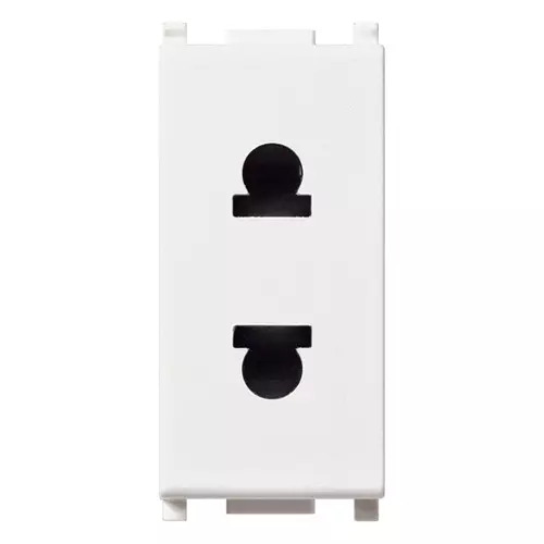 Vimar - 14234 - 2P 16A USA+EU SICURY outlet ø4,8mm white