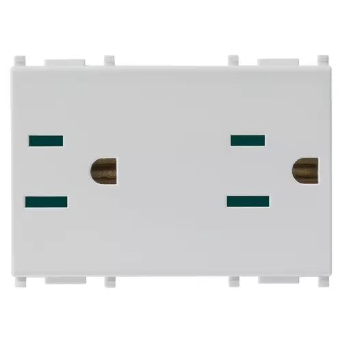 Vimar - 14243.SL - Two 2P+E15A127VUSA SICURY outlets Silver