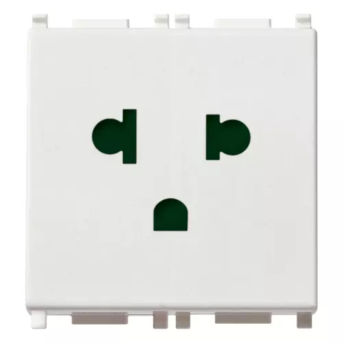 Vimar - 14248 - 2P+E 16A USA+EU SICURY outlet white