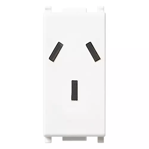 Vimar - 14250 - 2P+E 10A Argentinian SICURY outlet white