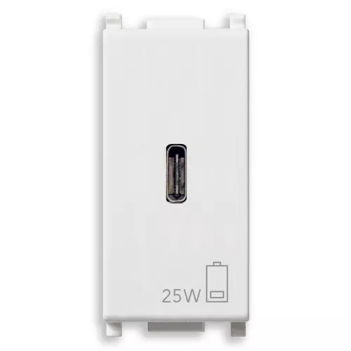 Vimar - 14292.C.25 - Netzgerät USB C PD 25W weiß