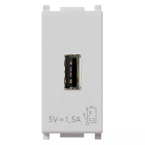 Vimar - 14292.SL - USB-Netzgerät 5V 1,5A 1M Silver