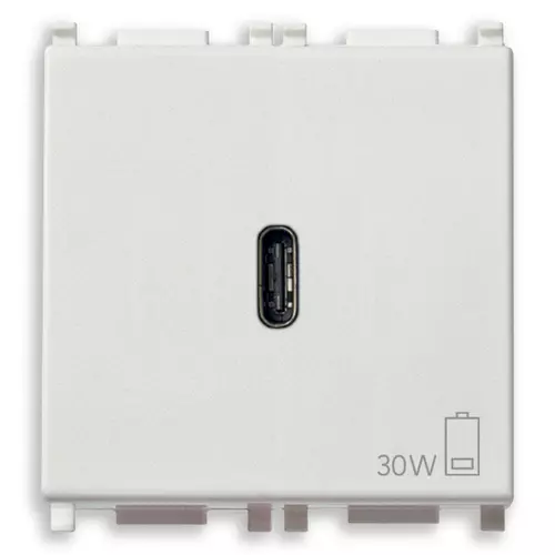 Vimar - 14298 - USB-C supply unit 30W PD white
