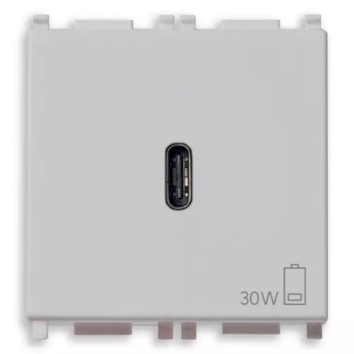 Vimar - 14298.SL - Netzgerät USB-C 30W PD Silver