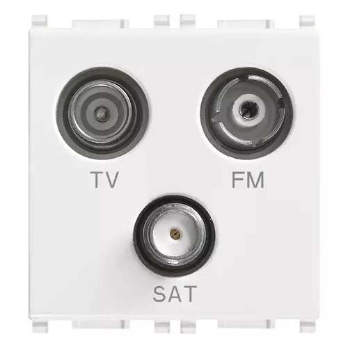 Vimar - 14303 - TV-FM-SAT-Einzeldose 3Aus weiß