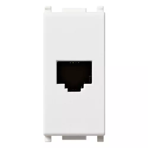 Vimar - 14320 - RJ11 phone jack 6/4 white