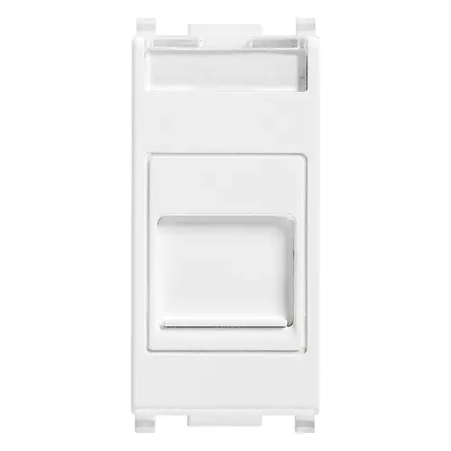 Vimar - 14322 - RJ11 phone jack 6/4 +cover white