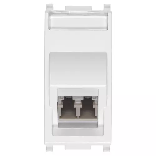 Vimar - 14351.LC - Multi fiber-optic outlet 50/125 LC white