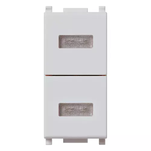 Vimar - 14388.SL - Neutral double indicator unit Silver