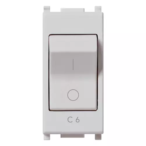 Vimar - 14404.06.SL - Interruptor MT 1P C6 120-230V SIlver