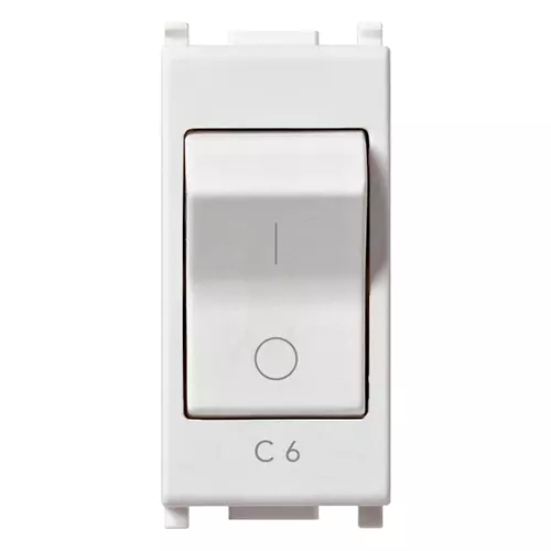 Vimar - 14405.06 - 1P+N C6 CB 120-230V white