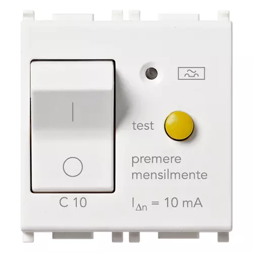Vimar - 14411.10 - Interruptor MT Dif.1P+N C10 10mA blanco