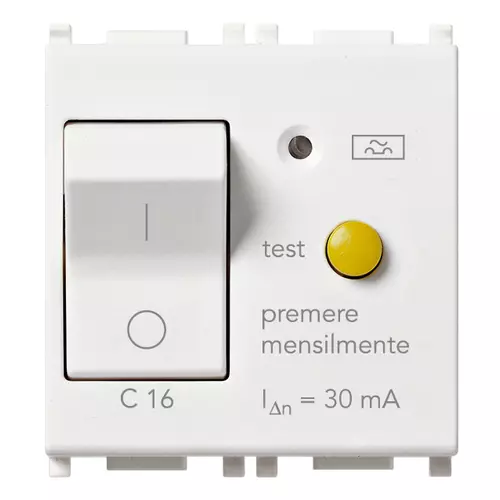 Vimar - 14411.16.30 - FI-Schalter 1P+N C16 30mA weiß