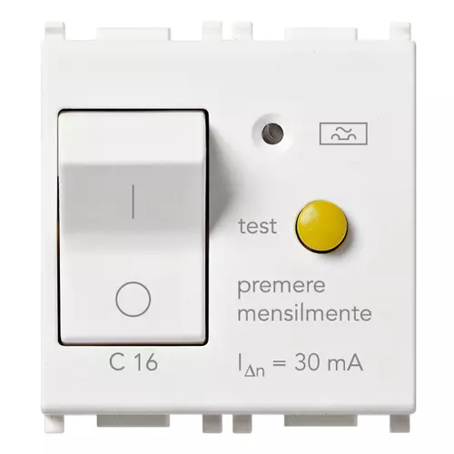 Vimar - 14411.16.30 - Disj.MT Diff. 1P+N C16 30mA blanc