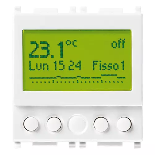 Vimar - 14445 - Timer-thermostat 120-230V white
