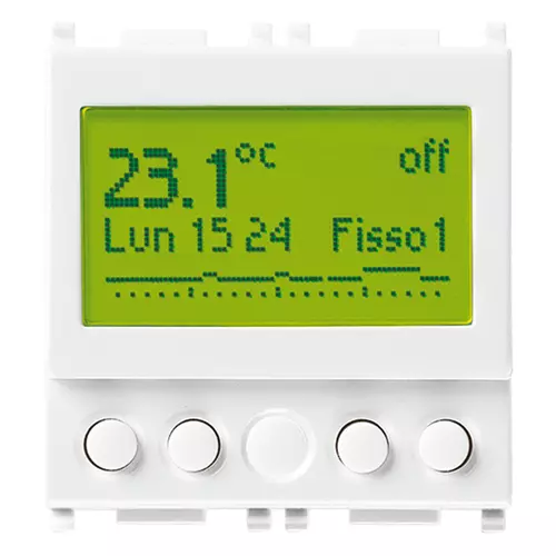 Vimar - 14445 - Zeit-Thermostat 120-230V weiß