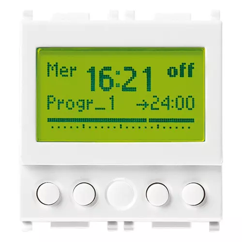 Vimar - 14448 - 1-channel timer switch 120-230V white