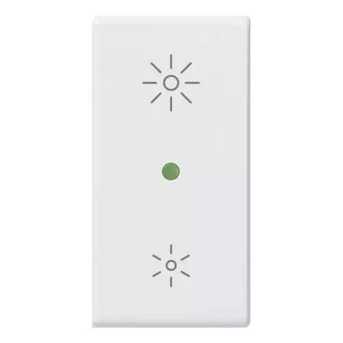 Vimar - 14531.25 - Button 1M regulation symbol white