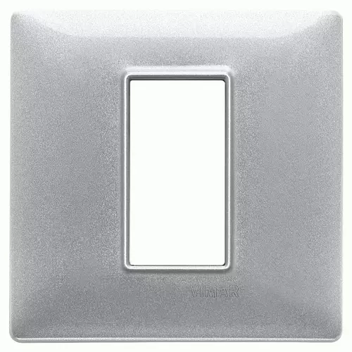 Vimar - 14641.27 - Plate 1M technopolymer Silver