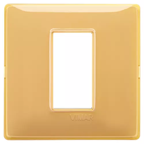 Vimar - 14641.43 - Plaque 1M Reflex ambre