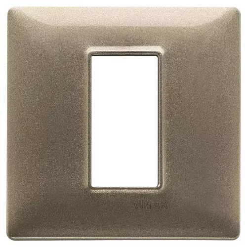 Vimar - 14641.70 - Plaque 1M métal bronze métallisé