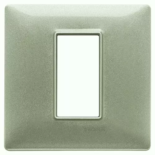 Vimar - 14641.72 - Plate 1M metal metallized green