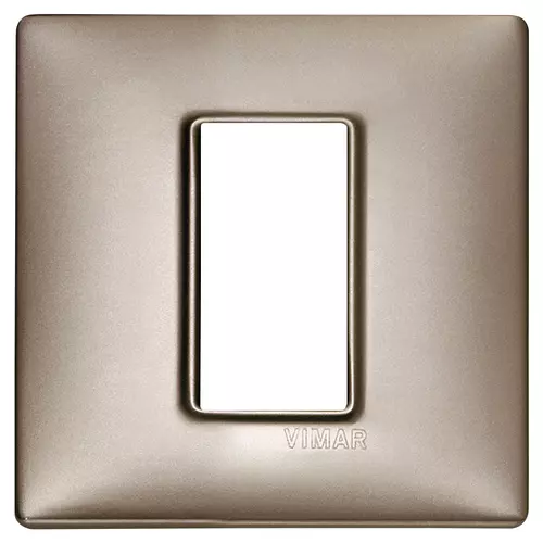 Vimar - 14641.74 - Placa 1M metal níquel perlado