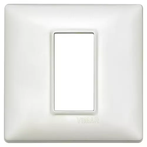 Vimar - 14641.75.01 - Plaque 1M métal argent perlé