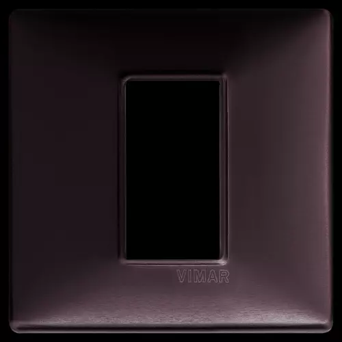 Vimar - 14641.81 - Plate 1M brushed aluminium