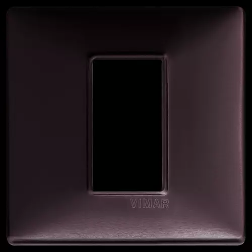 Vimar - 14641.81 - Plaque 1M aluminium brossé